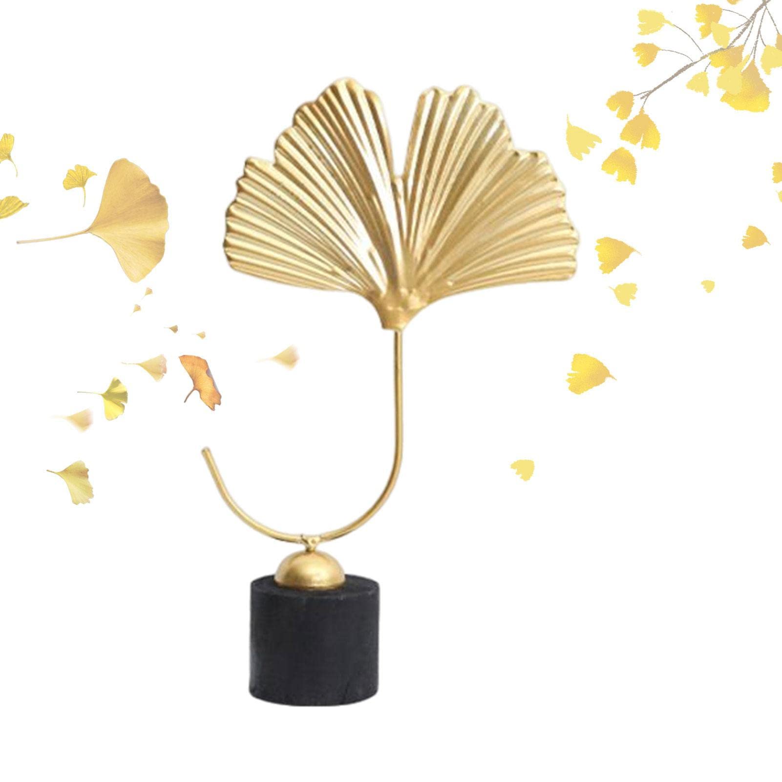 イチョウの木の置物 Amazon.co.jp: イチョウの葉の像, 木製ベースの金属製置物ホーム